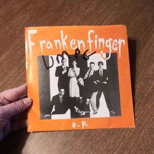 Vintage Vinyl 45 Record Frankenfinger 1994 e.p. 90&#39;s Punk Rock Freezerhead Zodiac Killer Teenage Alcoholic Butterknife Jurassic Punk