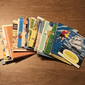 Vintage Illustrated Insurance Pamphlet, 1940s-50s Advertising Ephemera