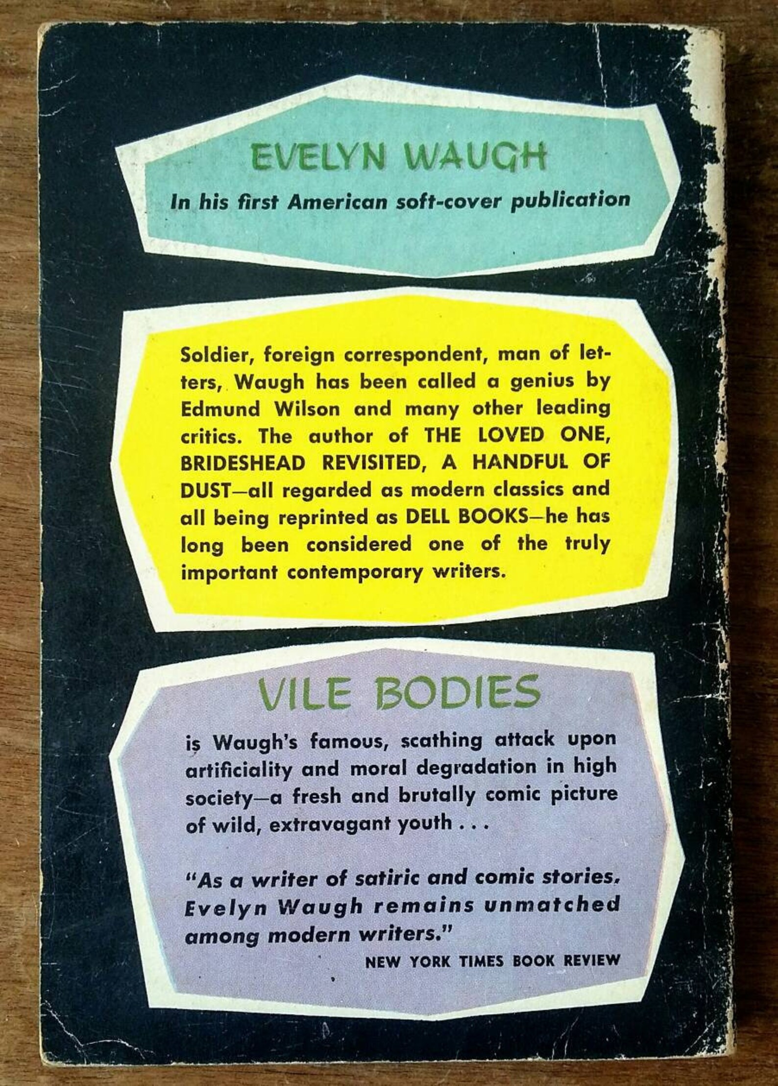 Vintage Book Vile Bodies Evelyn Waugh Fictional Satire Bright Etsy