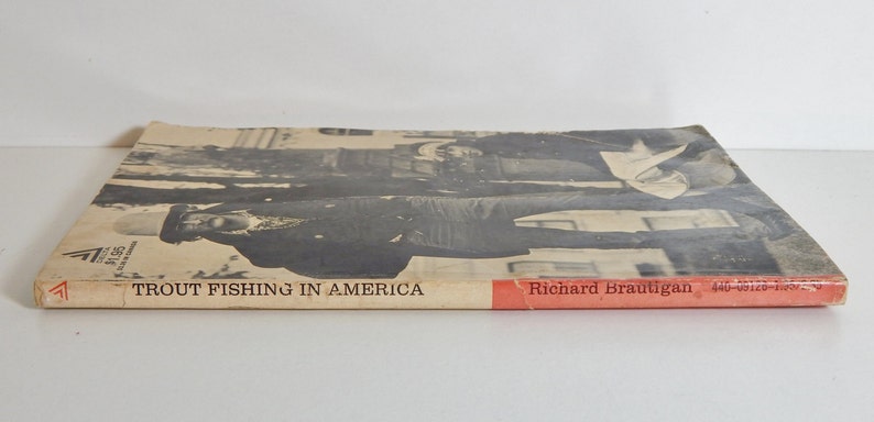 Vintage Book Trout Fishing in America Richard Brautigan 1967 Abstract Novella Prose Poetry 60's Mid Century Culture zdjęcie 4