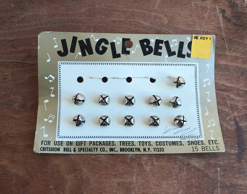Vintage Jingle Bells Vintage Kmart Packaging Silver Bells Gift Etsy