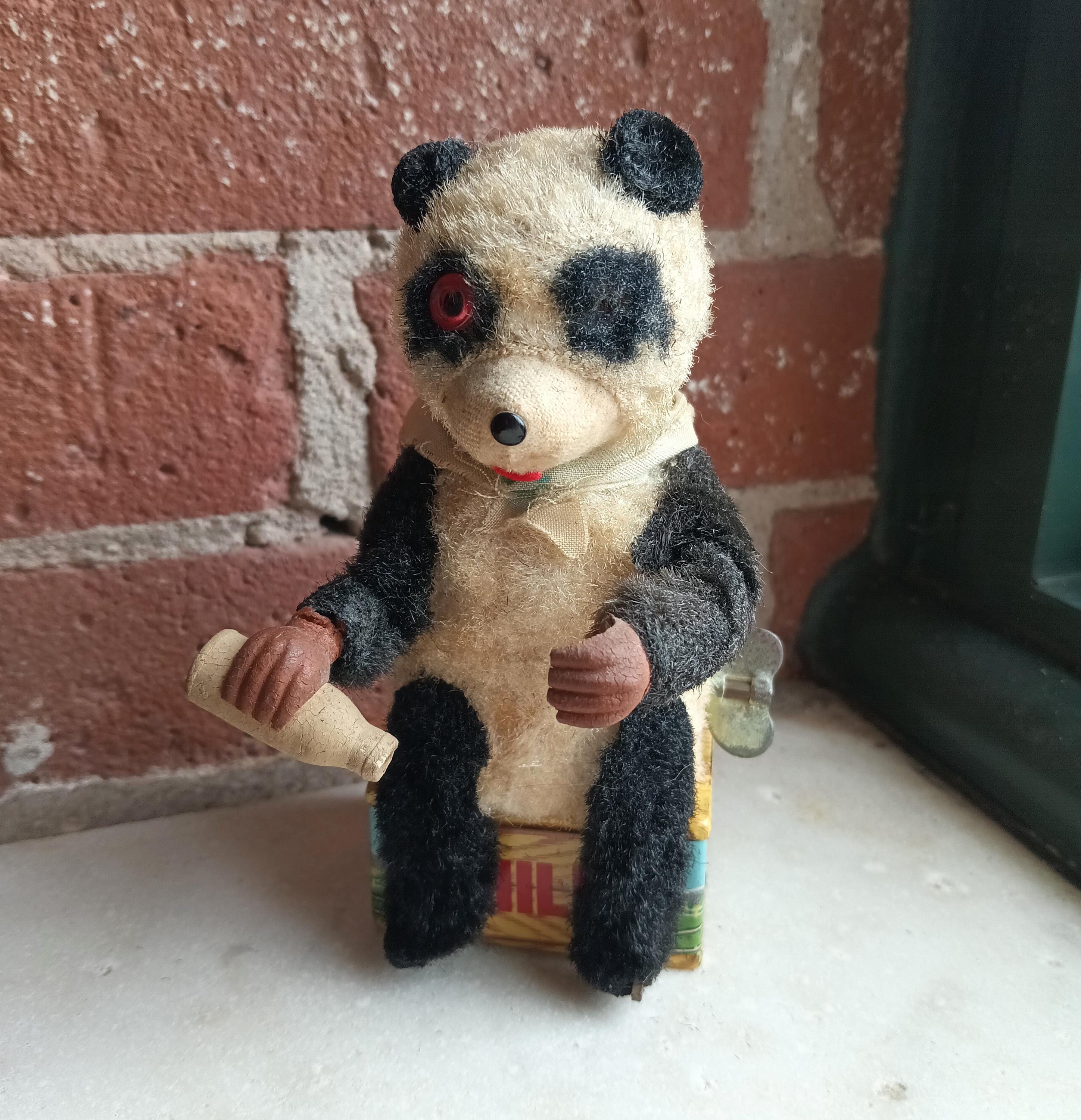 ❤️1950's❤️ Antique Panda パンダのぬいぐるみ　vintage 1950's Panda Bear - Etsy