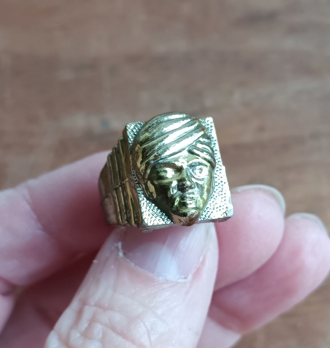 Vintage Cracker Jack Ring Gumball Ring Cartoon Ring Swami Ring Fortune ...