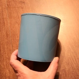 Vintage L&#39;Eggs Pantyhose Container Before the Egg Blue Can Hosiery Packaging 1970 Fashion Advertising