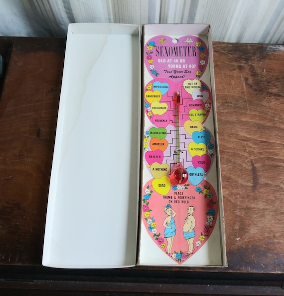 Vintage Sexometer Novelty Party Game, 1960s Kitsch - Etsy