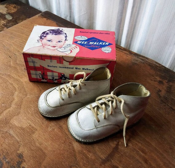 Vintage Baby Shoes Wee Walkers 1959 