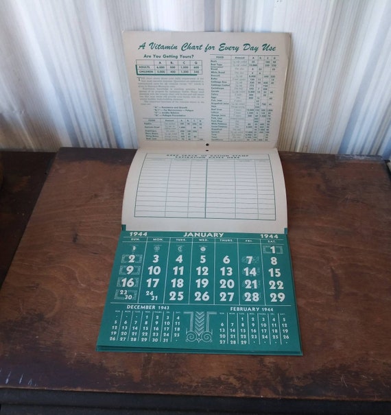 Vintage Promotional Calendar 1944 Brookside Dairy Milk Glen Rock NJ for  Goodness Sake Baby & Dog With Pink Bonnet 40's Ephemera Litho Decor - Etsy