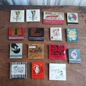 Vintage Matchbook Pick From Restaurant Bar NightClub LuLu Belle Atlantic City Boston Lobster Hawaii 50's 60's Mid Century Ephemera defunto