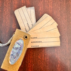 Vintage Address Book Keychain Mini Address Book Miniature Address Book ...
