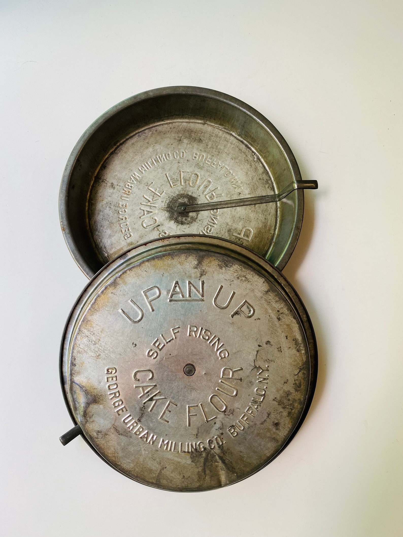 Vintage Cake Pans with Cutter Bar Up an Up Self Rising Cake Etsy