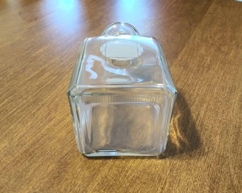 Vintage Coca Cola Decanter Squared Clear Glass Coke Liquor Etsy