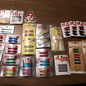 Choose From Vintage Hair Barrettes Fun Hair Clips - Combs - Hair Pick - Bear Elastics Tilton & Cook Leominster MA 70&#39;s 80&#39;s Beauty Fashion
