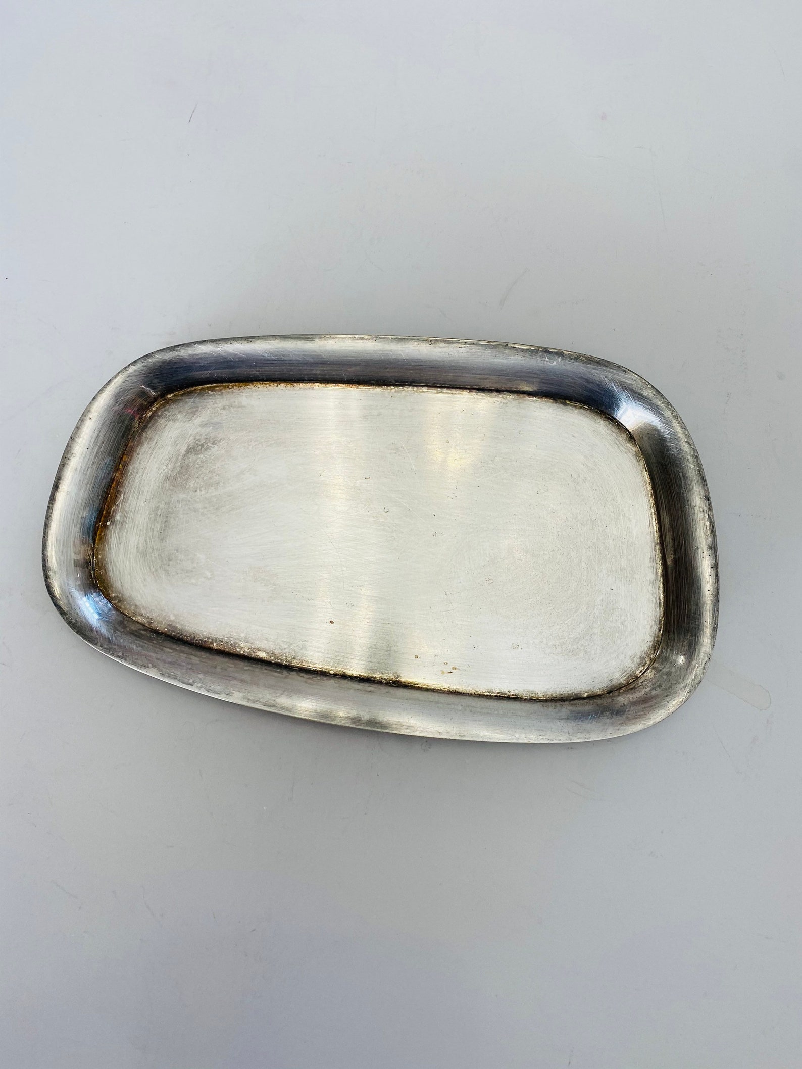 Vintage Small Silver Trays Assorted Oval Rectangle Silver Etsy