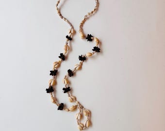 Vintage kauri-hangerketting: handgemaakte strandsieraden in eilandstijl
