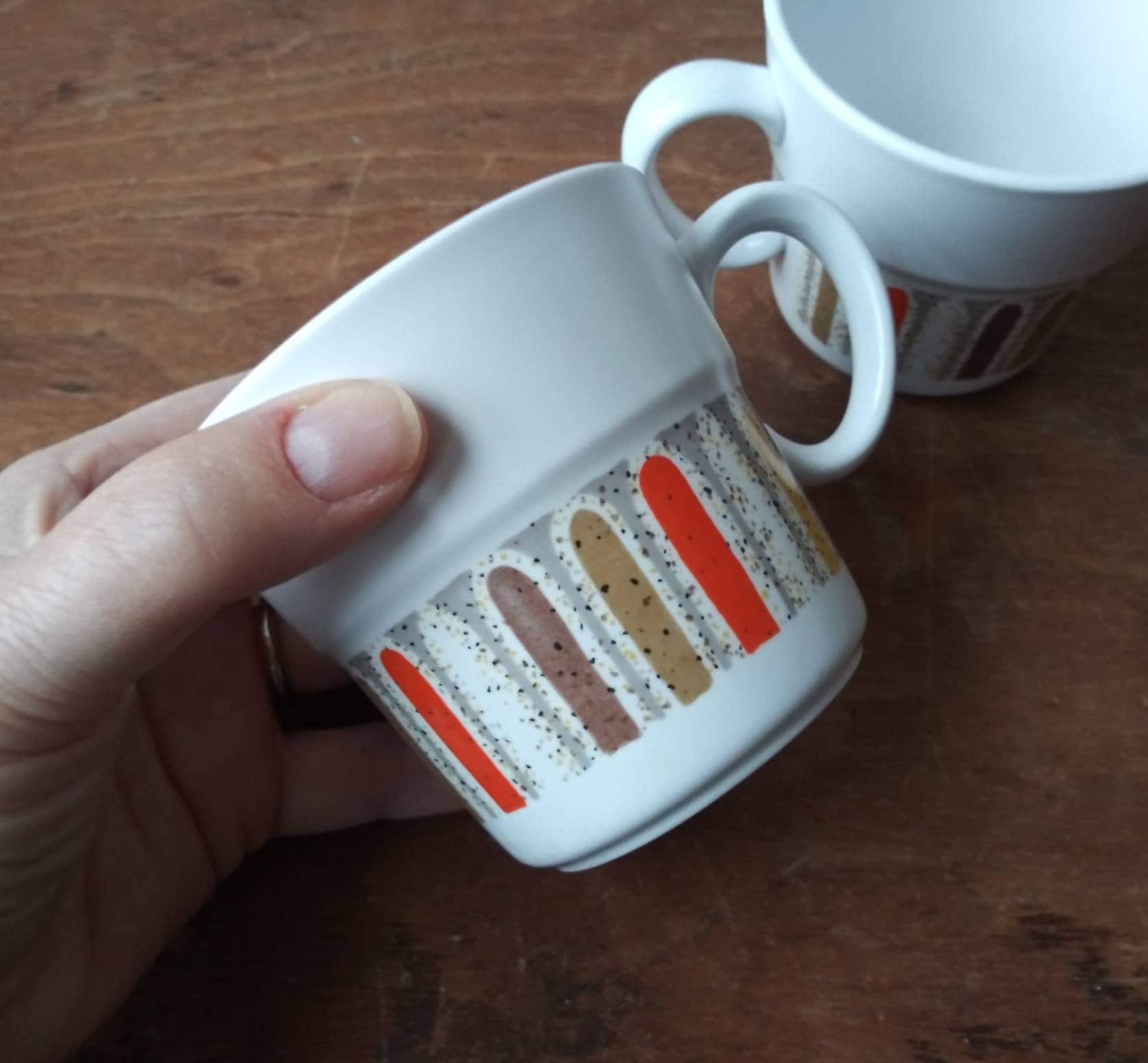 ヴィンテージ ノリタケ マグカップ（ペア）、1960年代ミッド