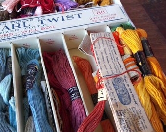 Antique Embroidery Floss Display American Thread Company