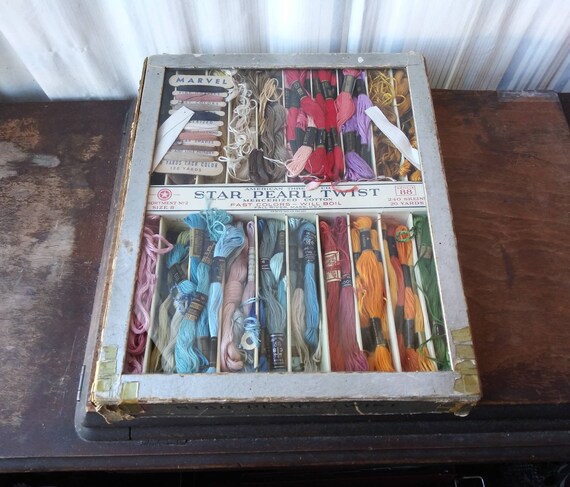 Vintage American Thread Co Star Six Strand Assorted