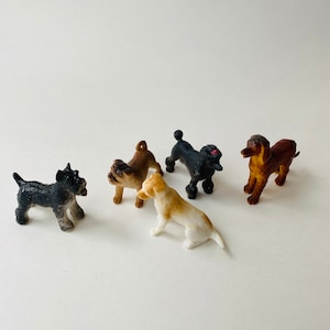 Vintage Dog Pencil Topper Doggie Rubber Pencil Topper | Animal Pencil Topper Dog Lover Pencil Topper Cute Pencil Top
