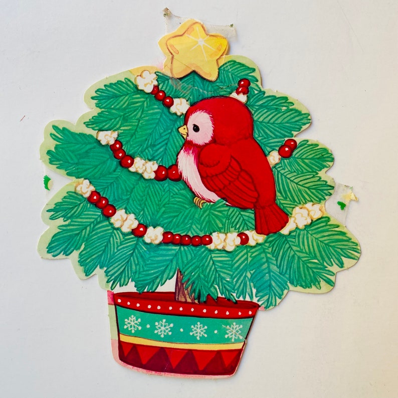 Vintage Die Cut Christmas Decorations 