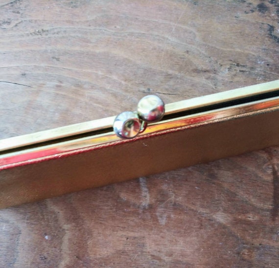 Vintage Gold Lame Clutch: 1950s Metallic Bubble C… - image 5