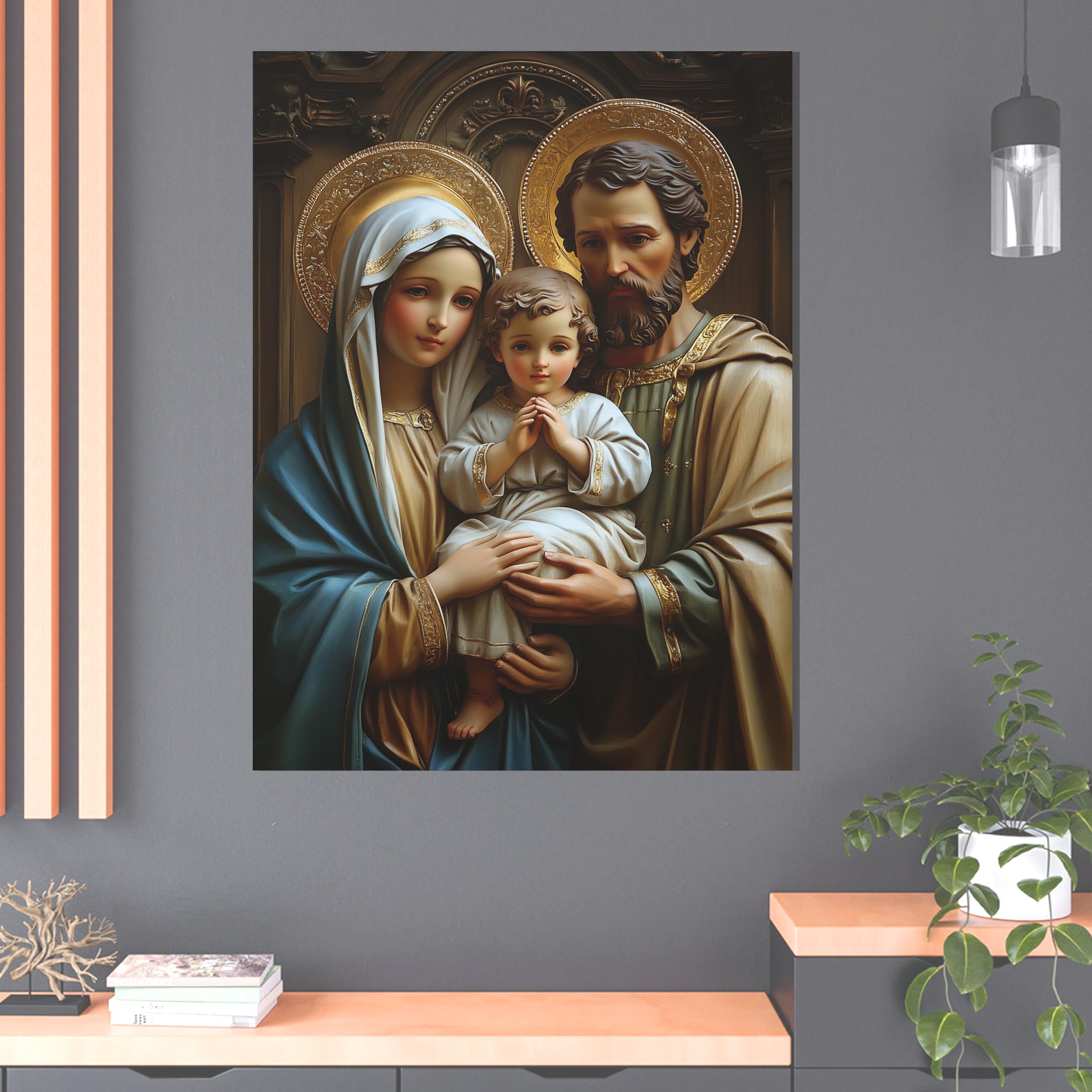 Holy Family Canvas Art – Catholic Christian Wall Art - Etsy