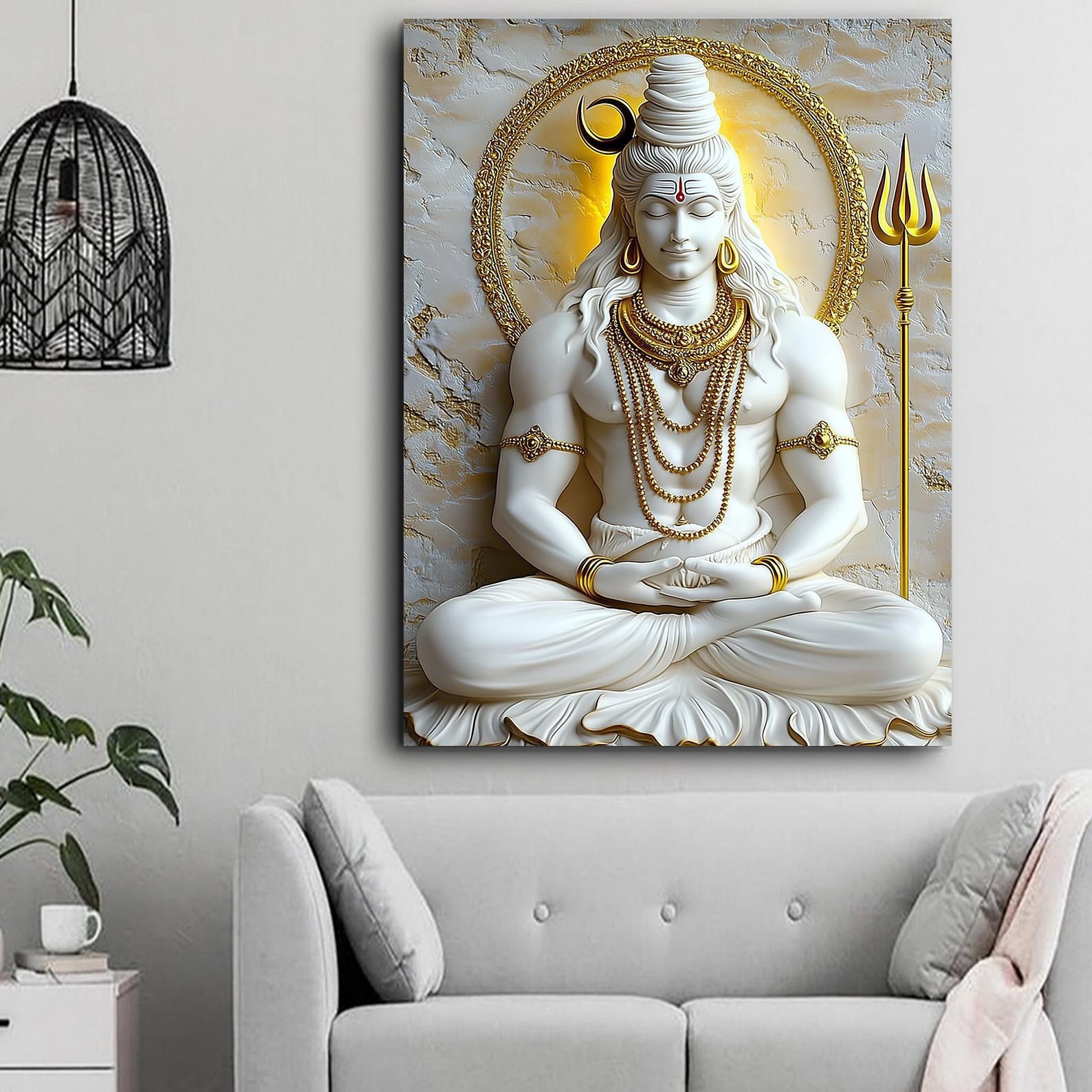 Lord Shiva Canvas – Hindu Wall Art, Meditation, Peace and Spiritual ...