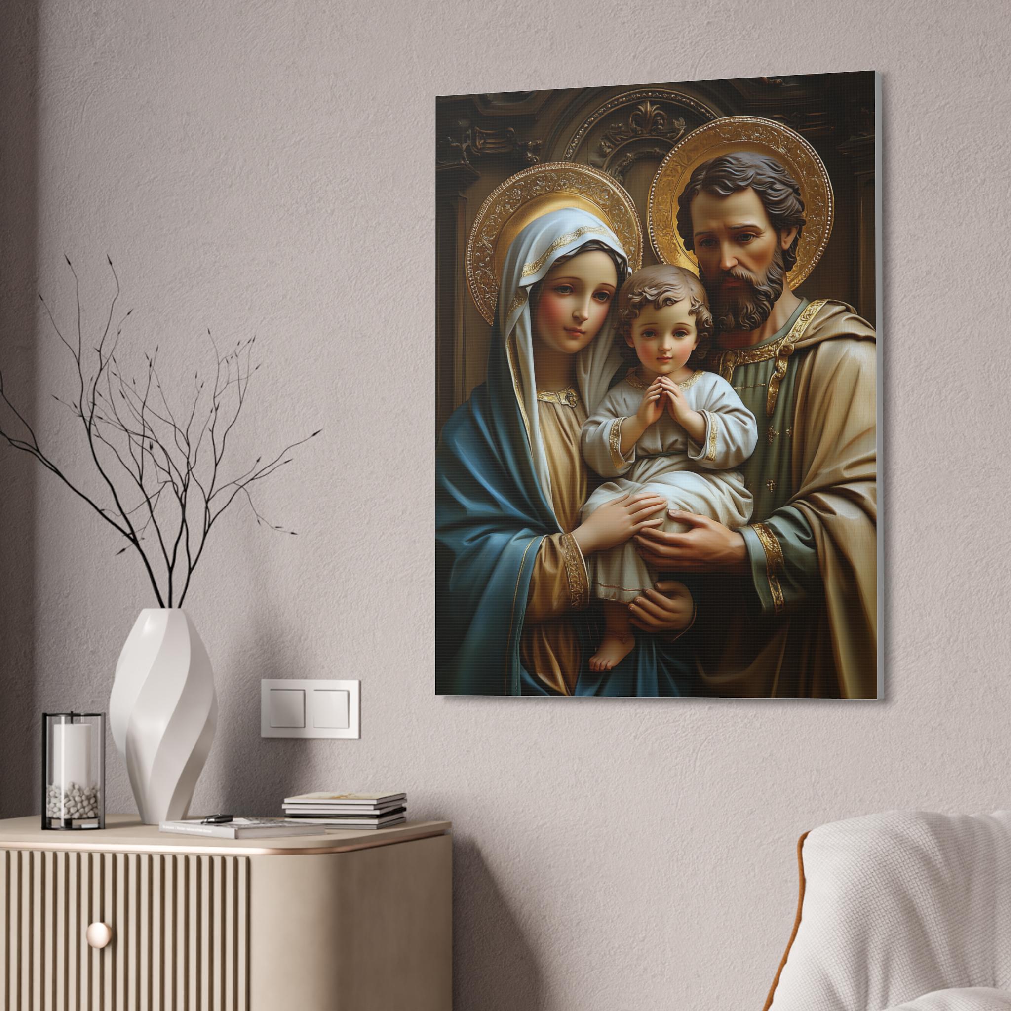 Holy Family Canvas Art – Catholic Christian Wall Art - Etsy