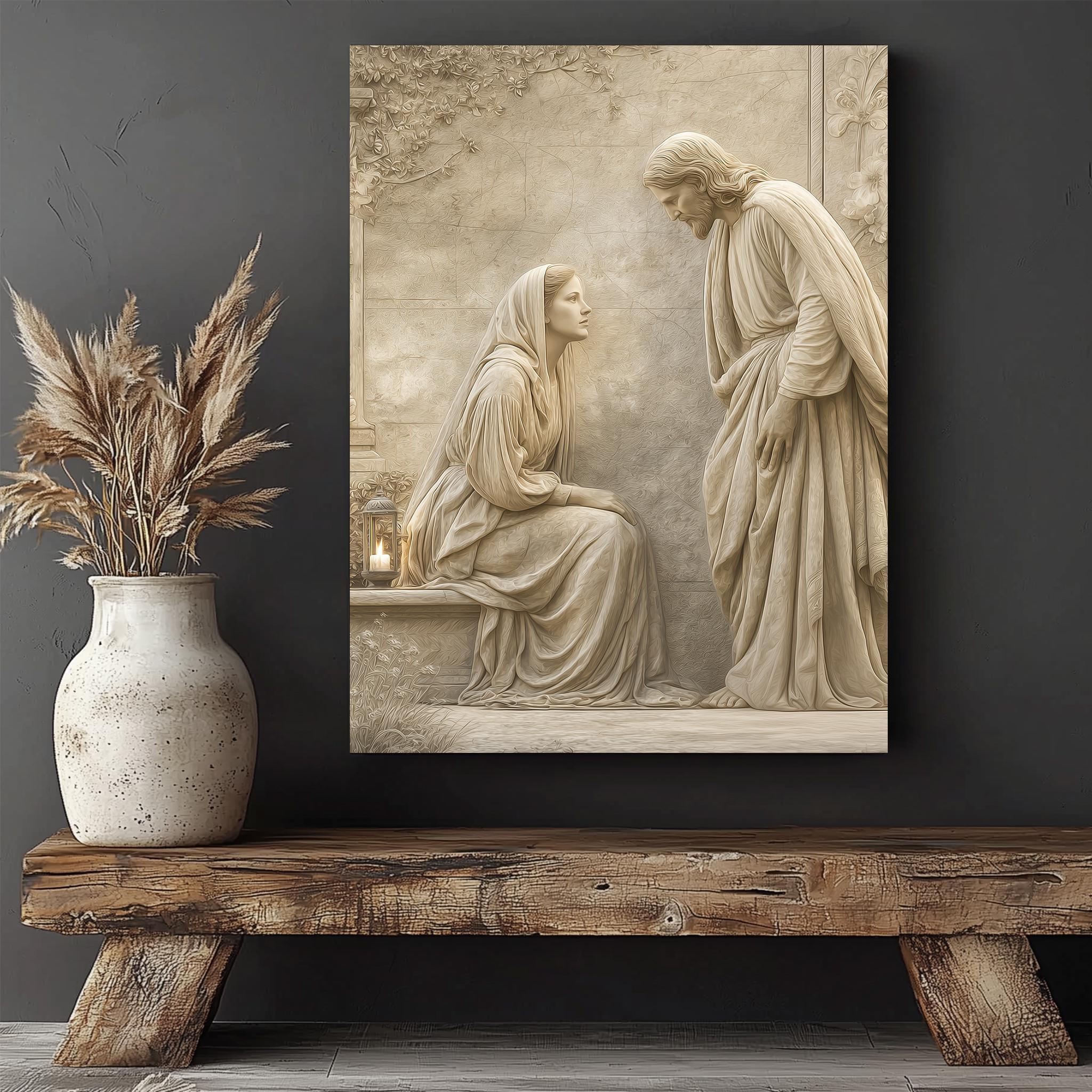 Jesus Mary Magdalene Canvas Print, Biblical Religious Home Decor - Etsy