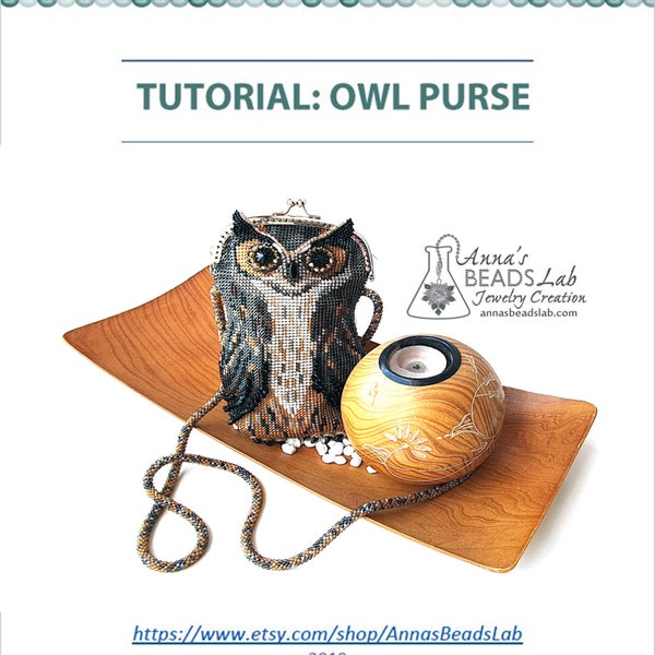 TUTORIAL for Crochet Handmade Owl Purse, PDF Instructions for personal use only, Pattern for Crochet pouch, DYI bag