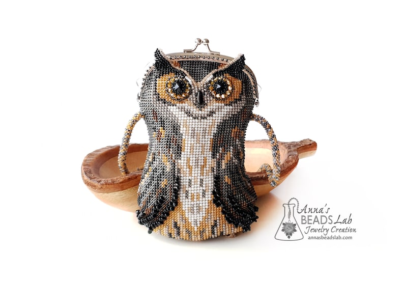 TUTORIAL for Crochet Handmade Owl Purse, PDF Instructions for personal use only, Pattern for Crochet pouch, DYI bag image 2