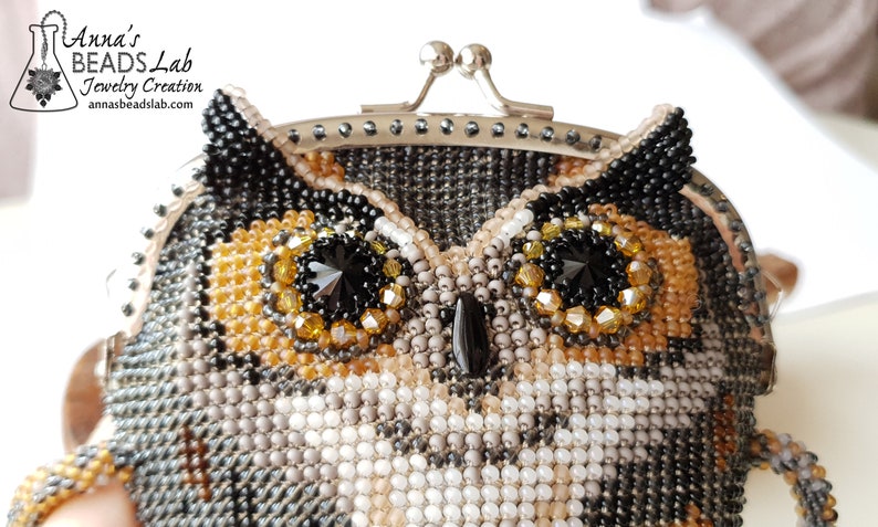 TUTORIAL for Crochet Handmade Owl Purse, PDF Instructions for personal use only, Pattern for Crochet pouch, DYI bag image 8