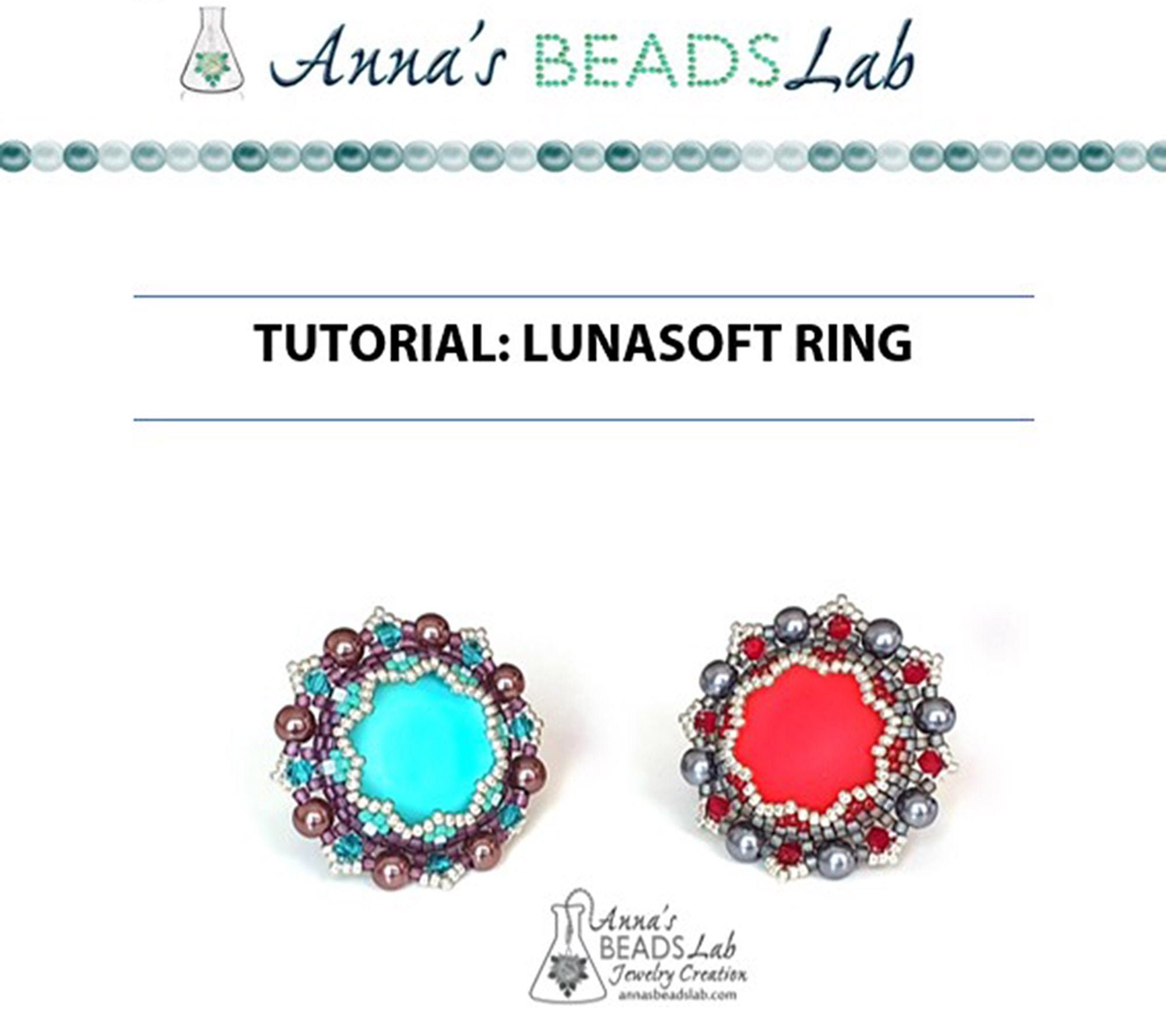 Ring pdf. Lunasoft. pdf tutorial beaded snake ring.