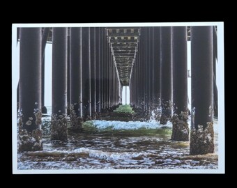 5x7 Pier Photography Print – Coastal Wall Art, Glossy Unframed Photo