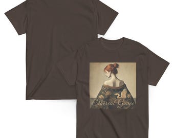 Ethereal Portrait Art T-Shirt – Vintage Unisex Tee