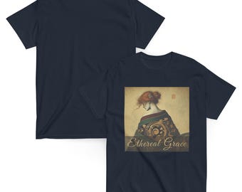 Vintage Art Woman T-Shirt – Ethereal Grace Classical Print Tee