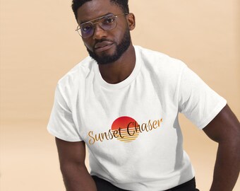 Sunset Chaser T Shirt | Minimal Sunset Graphic Tee | Summer Aesthetic Shirt | Unisex Casual Tee | Nature Inspired Gift