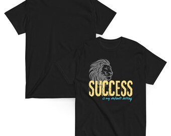 Motivational Lion Unisex T-Shirt – Success Quote