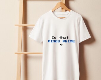 Minos Prime Meme T-Shirt | Funny Gamer Tee, Organic Cotton