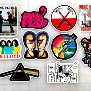 Classic Rock Band Sticker Pack (10 Stickers) vinyl decals legends guitar 60&#39;s 70&#39;s 80&#39;s pop band rocker nostalgia Psychedelic Progressive
