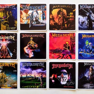 Mega / Metal /  Rock Sticker Pack (10 Stickers) vinyl decals classic death hardcore punk thrash speed black megadeath legend
