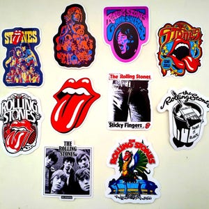 Classic Rock Band Sticker (10 Sticker) Vinyl Sticker Legends Gitarre 60er 70er 80er Pop Band Rocker Nostalgie Rock n Roll Metal Punk