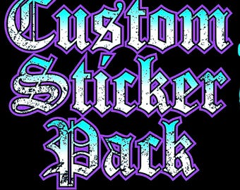 Custom Sticker Pack 10 STICKERS