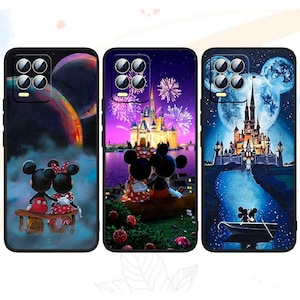 Custodia personalizzata per iPhone e Samsung con motivo Castello di Topolino / Elegante custodia protettiva / Adatta a più modelli