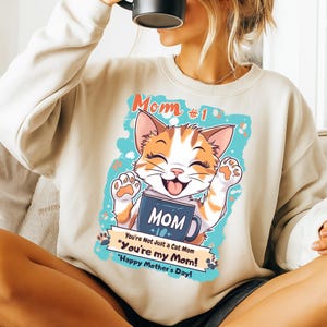 Mamá Gata Divertida – Diseño imprimible en PDF, SVG y PNG – Linda camiseta sublimable para el Día de la Madre para amantes de los gatos – Descarga imprimible para mamás de mascotas