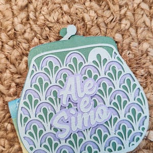 Personalized money holder postcard