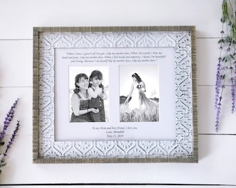 Wedding photo mat mother of the bride gift mother of the groom gift personalized wedding gift wedding lyrics photo mat