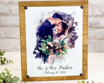 Wedding sign wedding photo wedding song personalized with Names first dance frame personalized wedding gift wedding photo