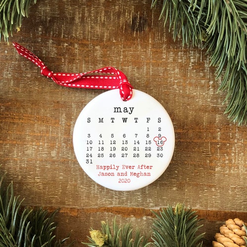 DISNEY WEDDING Ornament Disney Ornament Happily Ever After Etsy