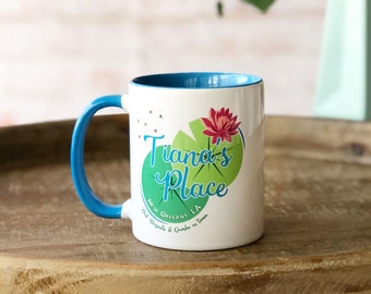 tiana coffee mug, princess tiana, princess and the frog, tianas place, disney coffee mug, coffee mug, movie themed gift, disney gift