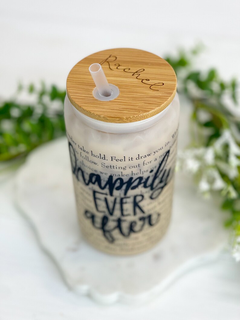 Happily Ever After COFFEE GLASS, Frosted FINISH, disney tumbler, disney parks tumbler, disney mug, Happily ever after, disney fireworks image 2